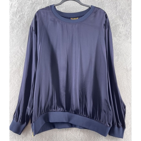 Exclusive Game Shirt Men's 3XL Limited Edition Purple Silk Long Sleeve Round Nec